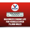 imageValvoline High Mileage with MaxLife Technology SAE 5W20 Synthetic Blend Motor Oil 5 QTFull Synthetic High Mileage