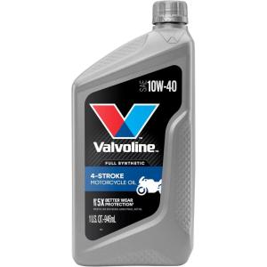 imageValvoline 4Stroke Motorcycle Full Synthetic 10W40 Motor Oil 1 QuartFull Synthetic