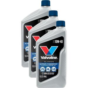 imageValvoline 4Stroke Powersport Full Synthetic Motor Oil 1 Quart1 QT Pack of 3