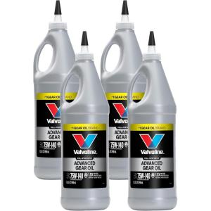 imageValvoline Flexfill SAE 75W90 Full Synthetic Gear Oil 1 QT Case of 41 QT Pack of 4