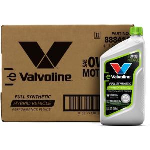 imageValvoline Hybrid Vehicle 0W20 Full Synthetic Motor Oil 5 Quart1 QT  Case of 6