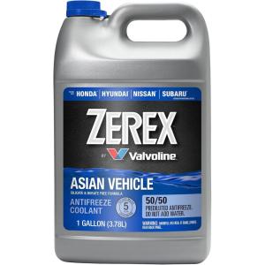 imageZerex Asian Vehicle Green 5050 ReadytoUse Antifreeze Coolant 1 GallonAsian Blue